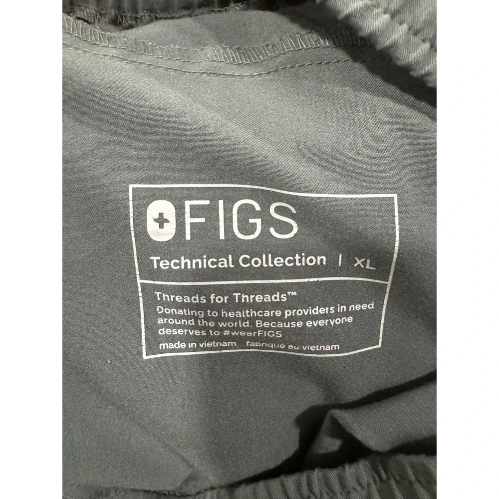 FIGS Mens Tansen Jogger Pants Green Gray Drawstring Style MXXSW2004 Size XL